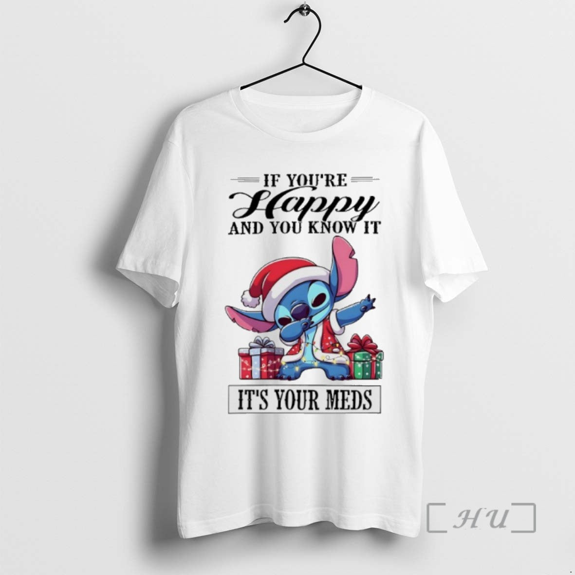 Trending Grinch Santa Christmas If Youre Happy And You Know It Its Your Meds Tee