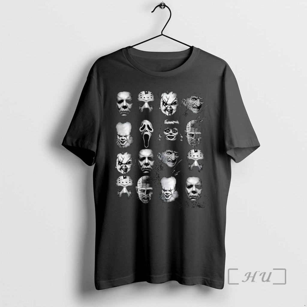 Trending Hallowen Legends Collage Of Faces Of Classic Horror Movie Villains