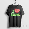 Trending I Heart Brains Zombie Halloween Anatomy Science T Shirt Sweater