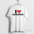 Trending I Love Gooning Heart Tee Shirt Sweater