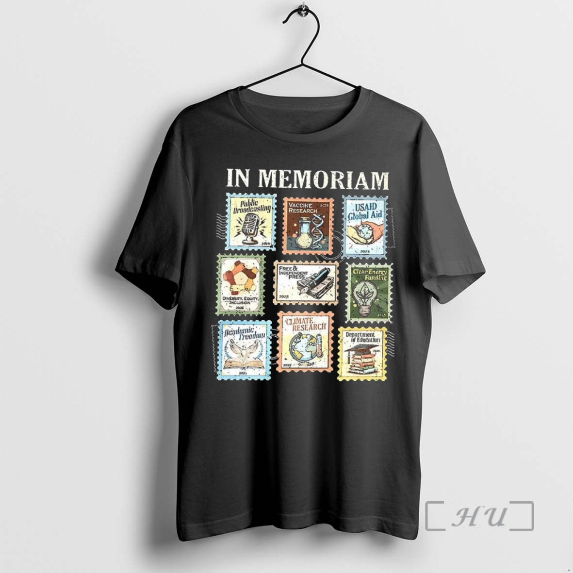 Trending In Memoriam Resist Protest Postage Stamp Graphic Premium T Shirt Sweater