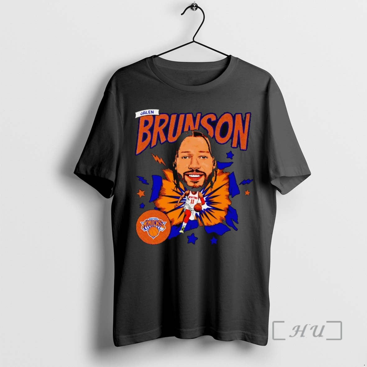 Trending Jalen Brunson Big Head Caricature Knicks Tee Shirt Sweater