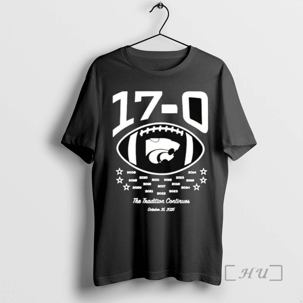 Trending K State Wildcats Purple Summit Sportswear Football 17 0 Vs Kansas Long Sleve Tee