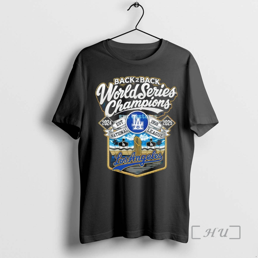Trending Los Angeles Dodgers Back 2 Back World Series Champions Est 1958 National League 2024