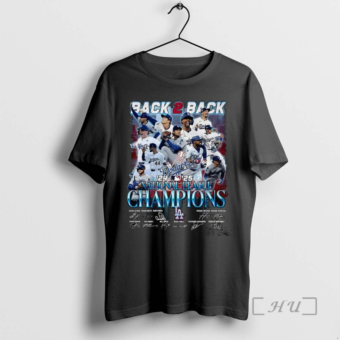 Trending Los Angeles Dodgers Baseball 2025 National League Champions Back To Back Signature T Shirts