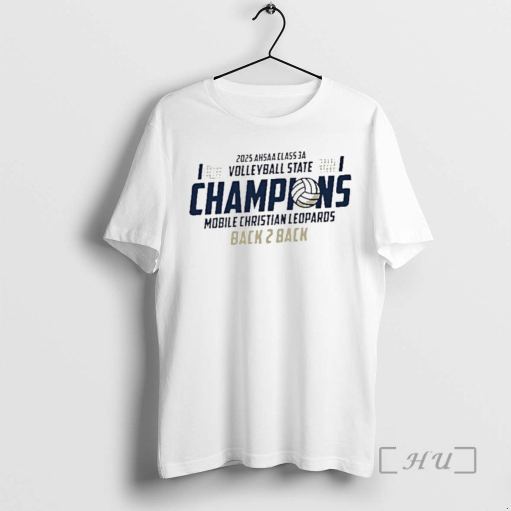 Trending Mobile Christian Leopards 2025 Ahsaa Volleyball 3a State Champions Premium T Shirt Sweater