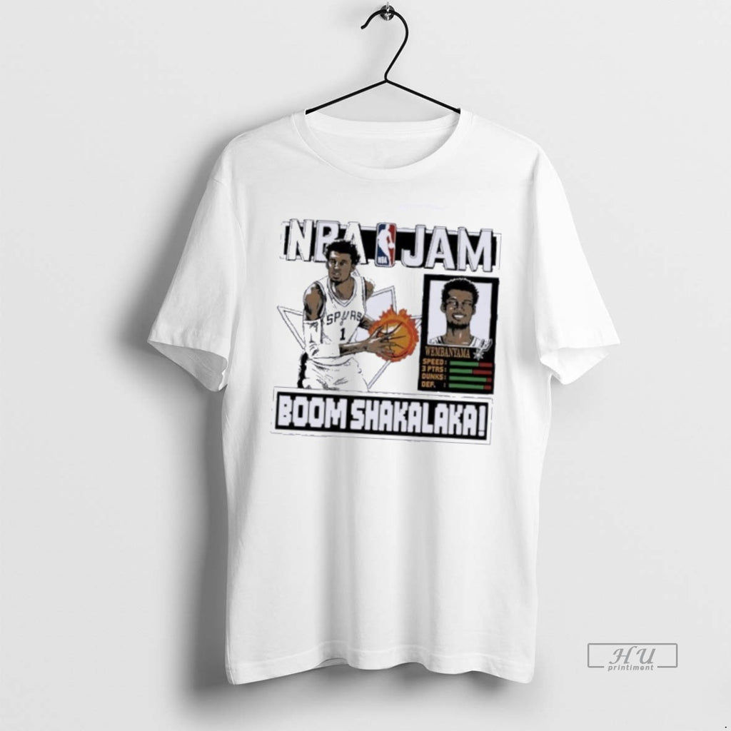 Trending Nba Jam Victor Wembanyama San Antonio Spurs Graphic Tee Shirt Sweater