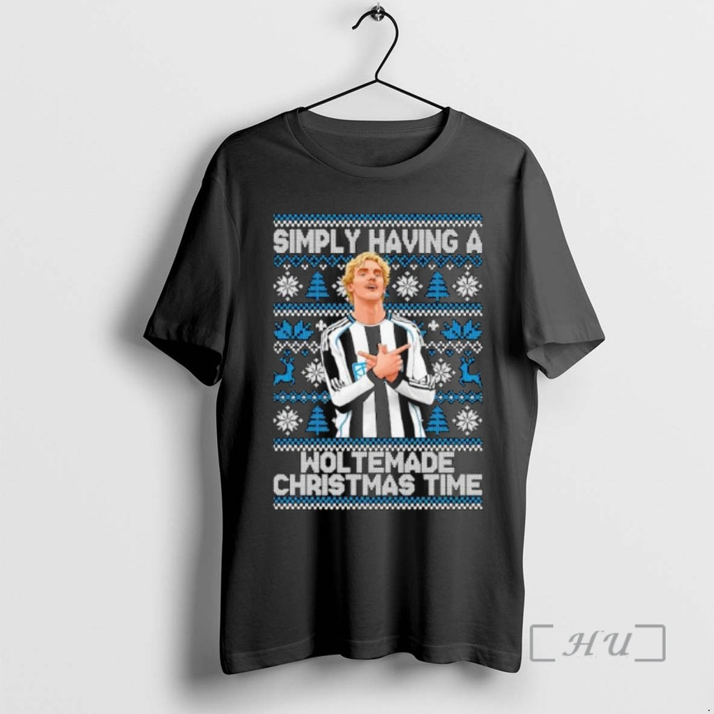 Trending Nick Woltemade Simply Having A Woltemade Xmas Time Ugly Christmas Ornaments Premium T Shirts