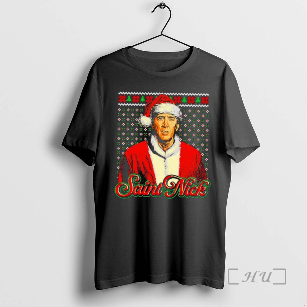 Trending Nicolas Cage Santa Saint Nick Ugly Christmas