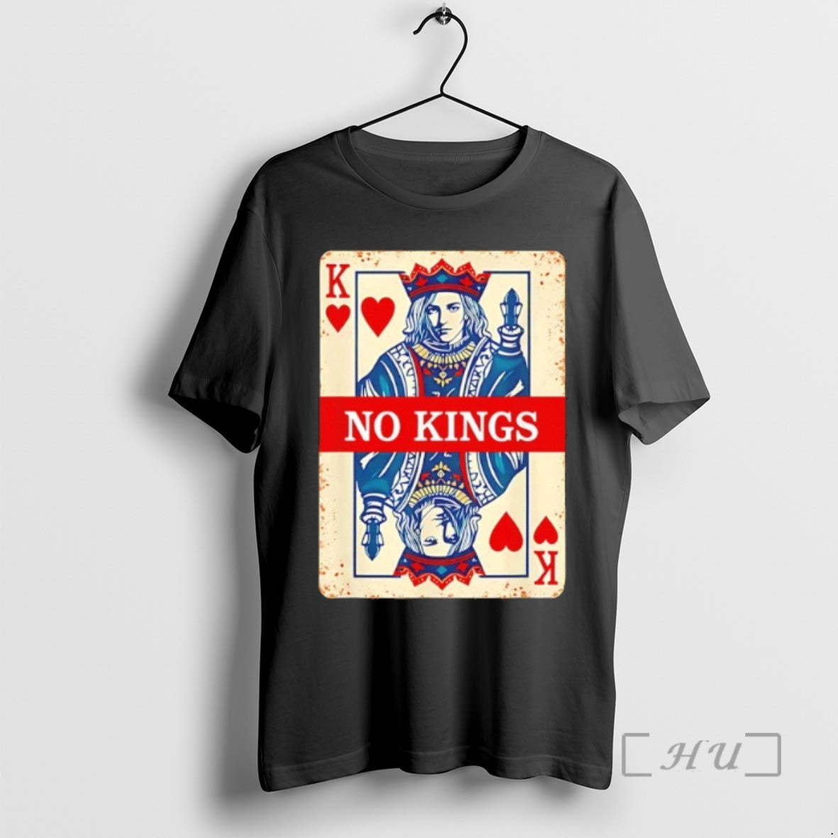 Trending No Kings Playing Card Statement