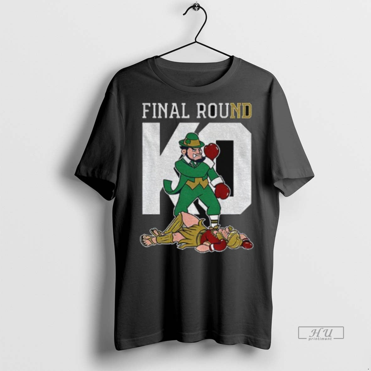 Trending Notre Dame Fighting Irish Vs Usc Trojans Final Round Ko Mascot Graphic