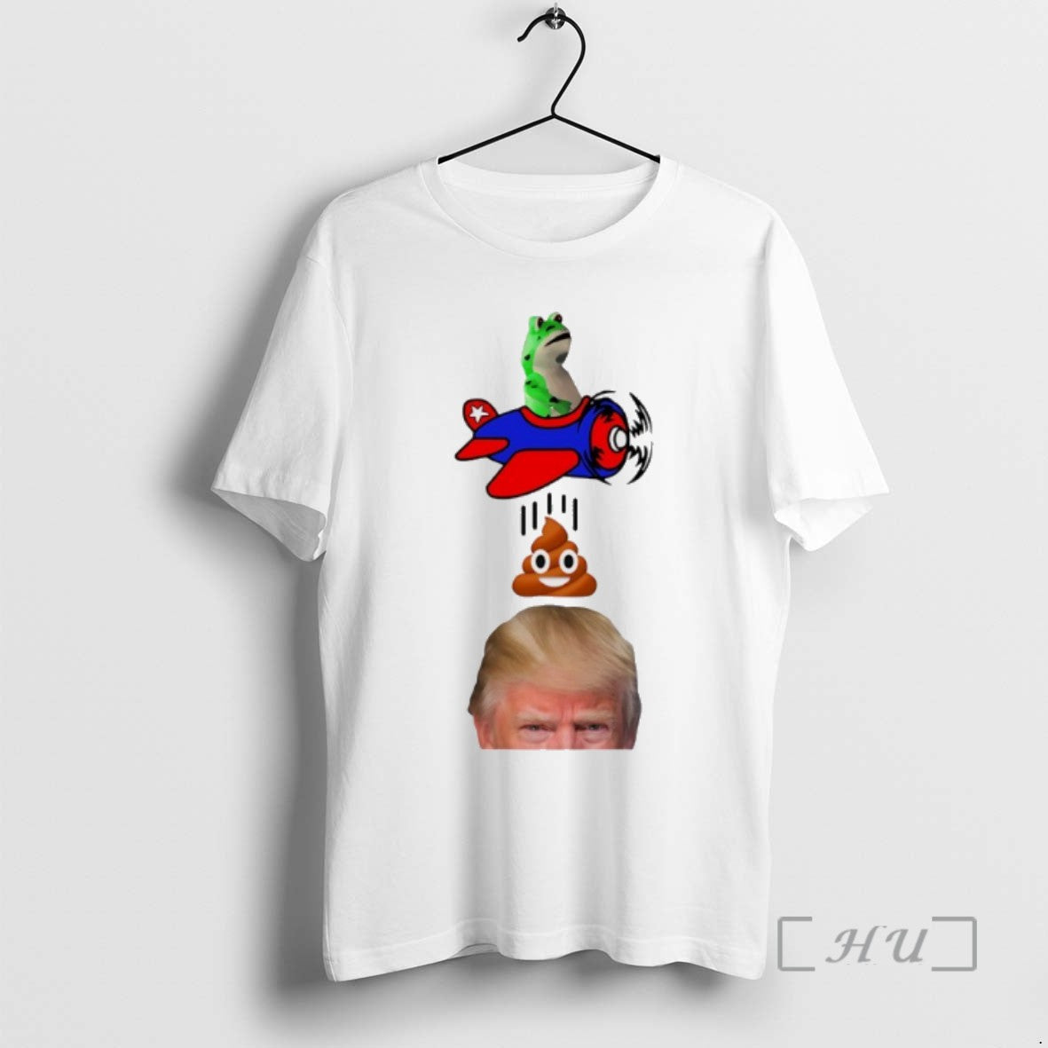 Trending Pepe The Frog Flying A Plane Dropping A Poop Emoji On Donald Trump