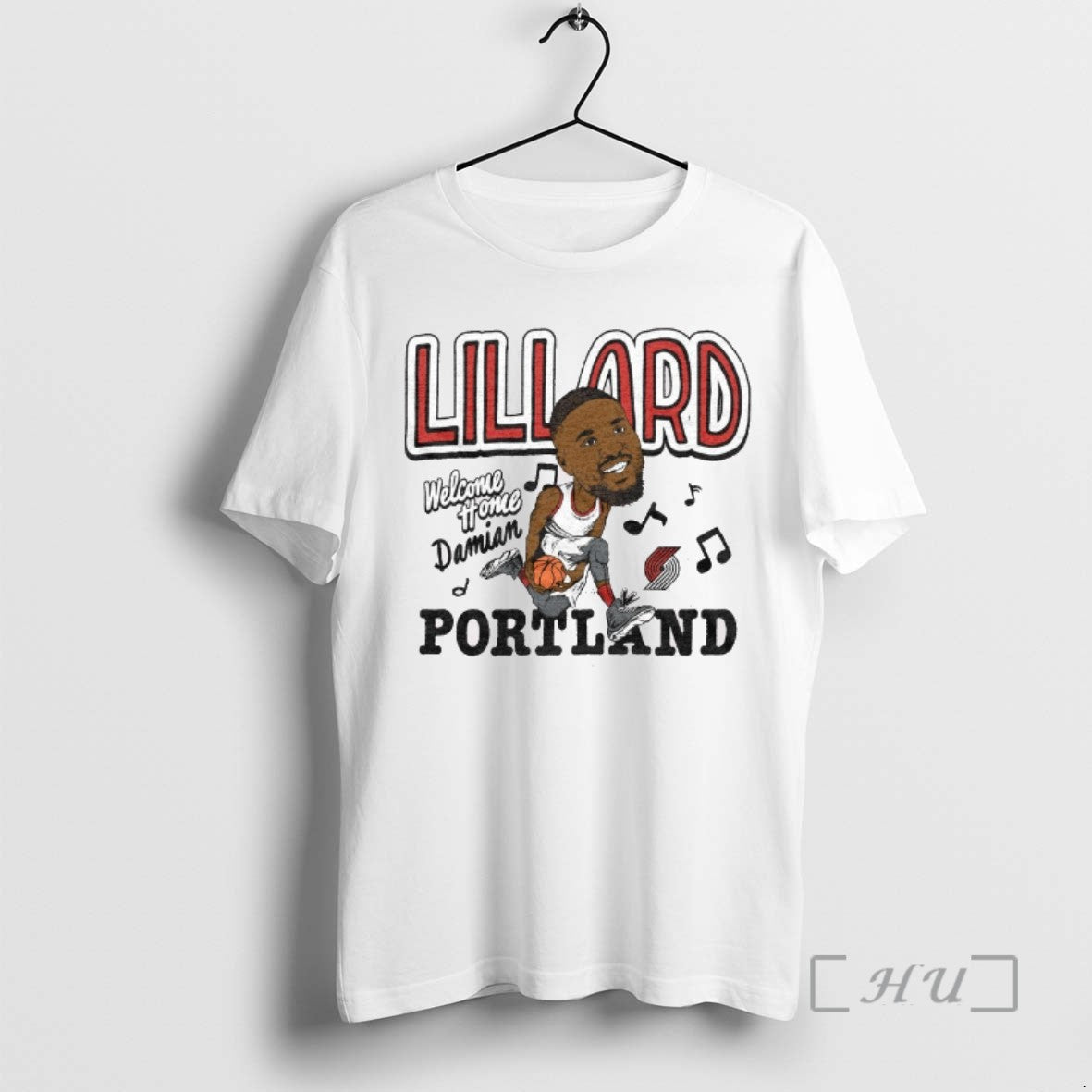 Trending Portland Trail Blazers Damian Lillard Welcome Home Caricature 2025 Tee Shirts Sweater