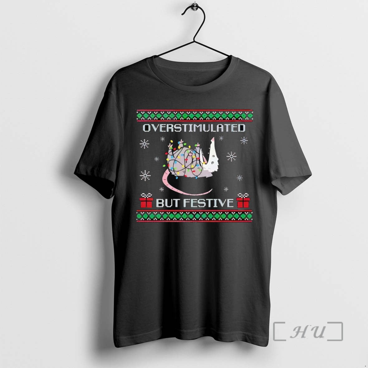 Trending Possum Overstimulated But Festive Ugly Christmas