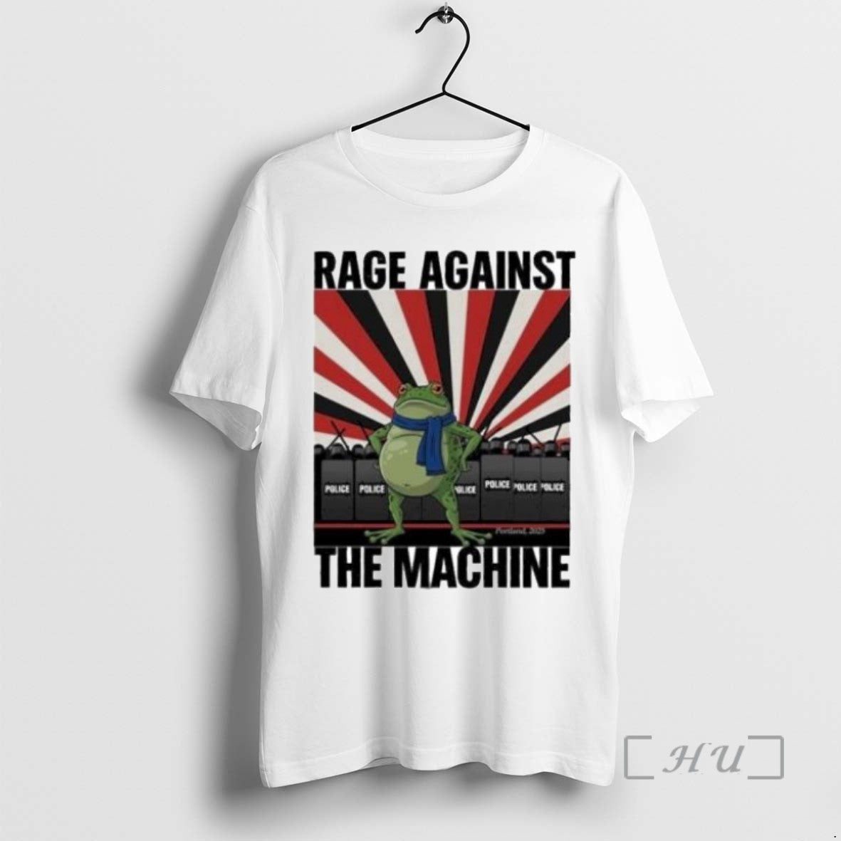 Trending Rage Against The Machine Frog Political Protest Portland Frog Art 2025 T Shirts Sweater