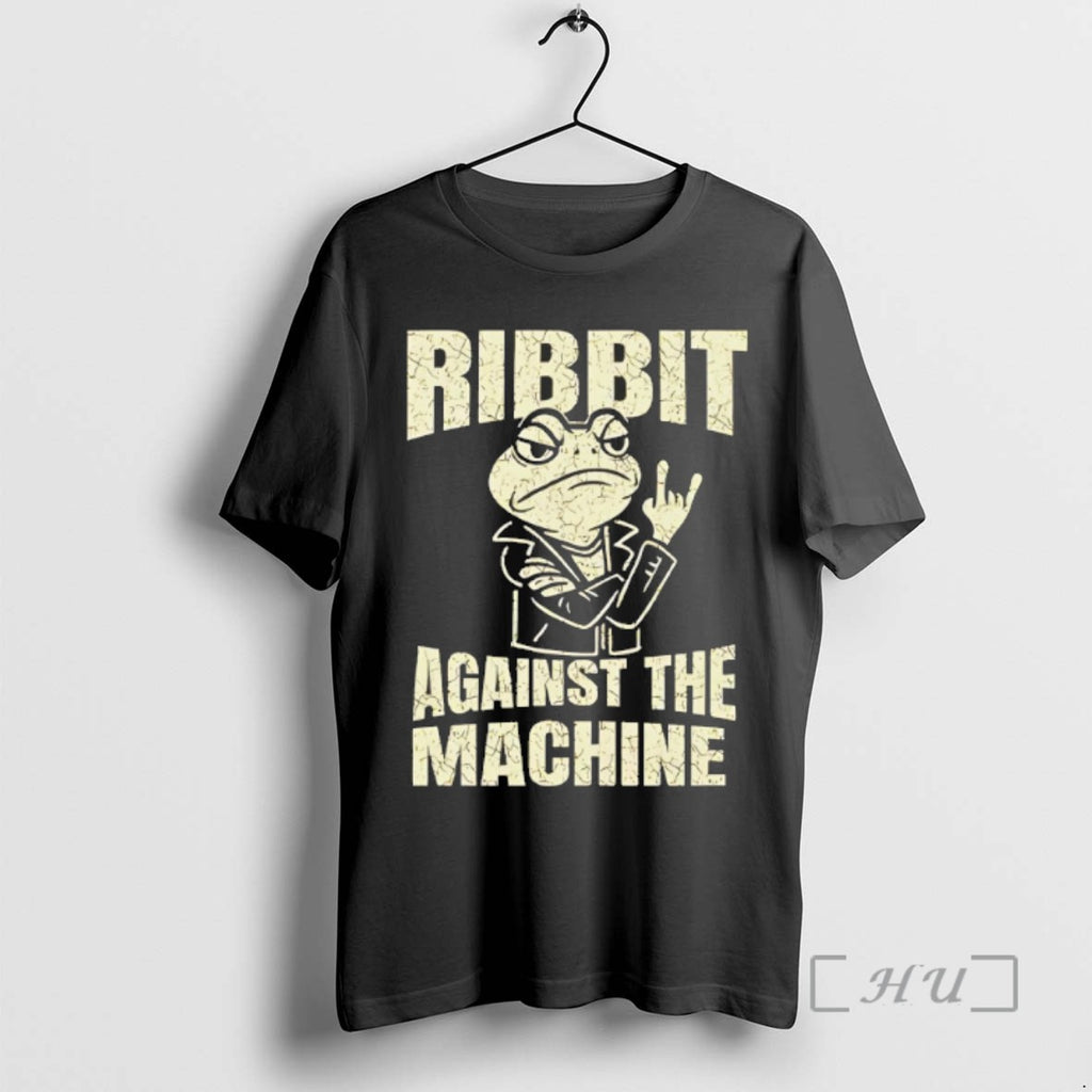 Trending Ribbit Against The Machine Portland Frog Resist Tee Shirt Sweater