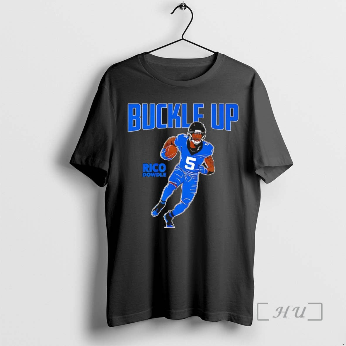Trending Rico Dowdle 5 Carolina Panthers Buckle Up Tee Shirt Sweater