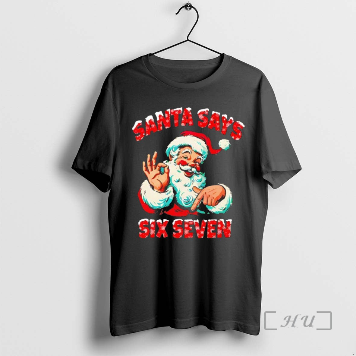 Trending Santa Says Six Seven Christmas Tee Shirt Sweater