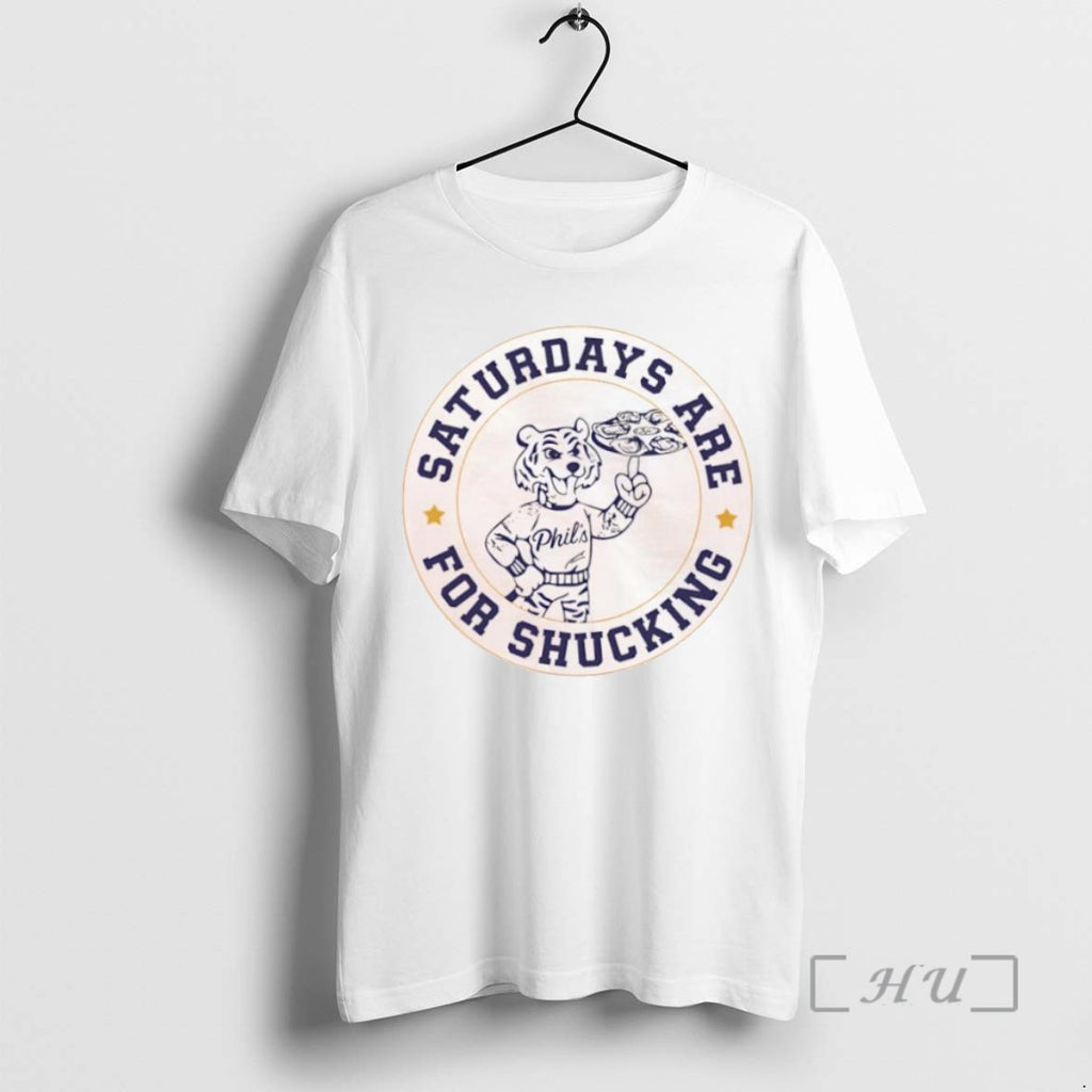 Trending Saturdays Are For Shucking Tiger Phils Mascot Tee Shirt Sweater