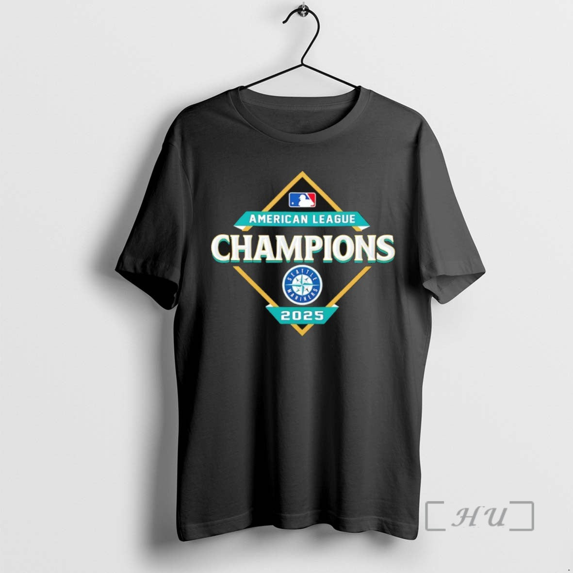 Trending Seattle Mariners 2025 American League Champions Diamond Logo Tee Shirt Sweater