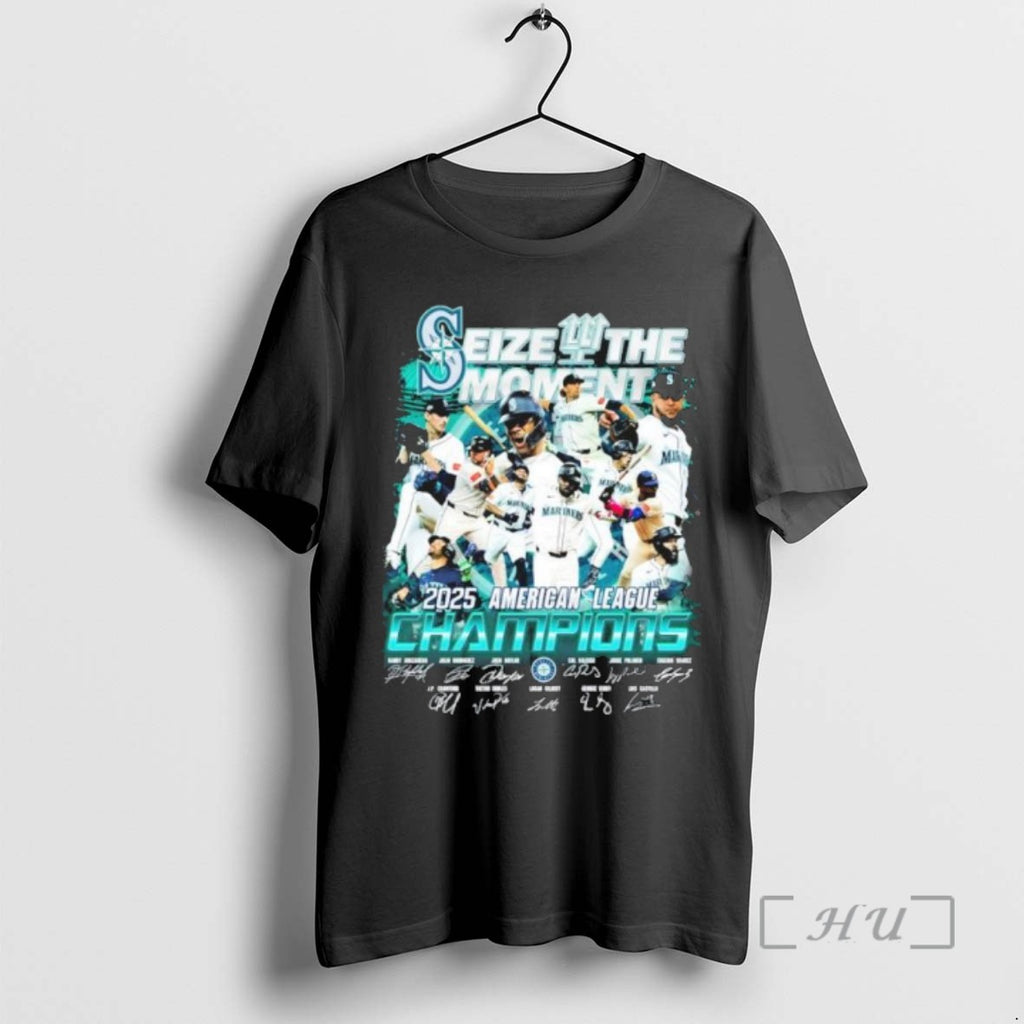 Trending Seattle Mariners Seize The Moment 2025 American League Champions Signatures