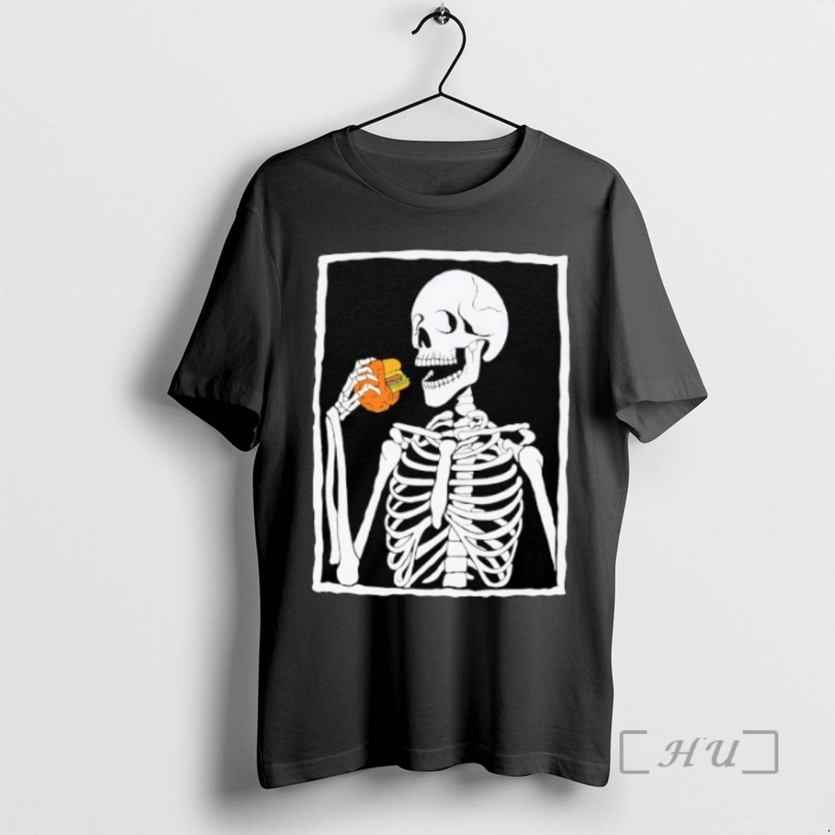 Trending Skeleton Eating Hamburger