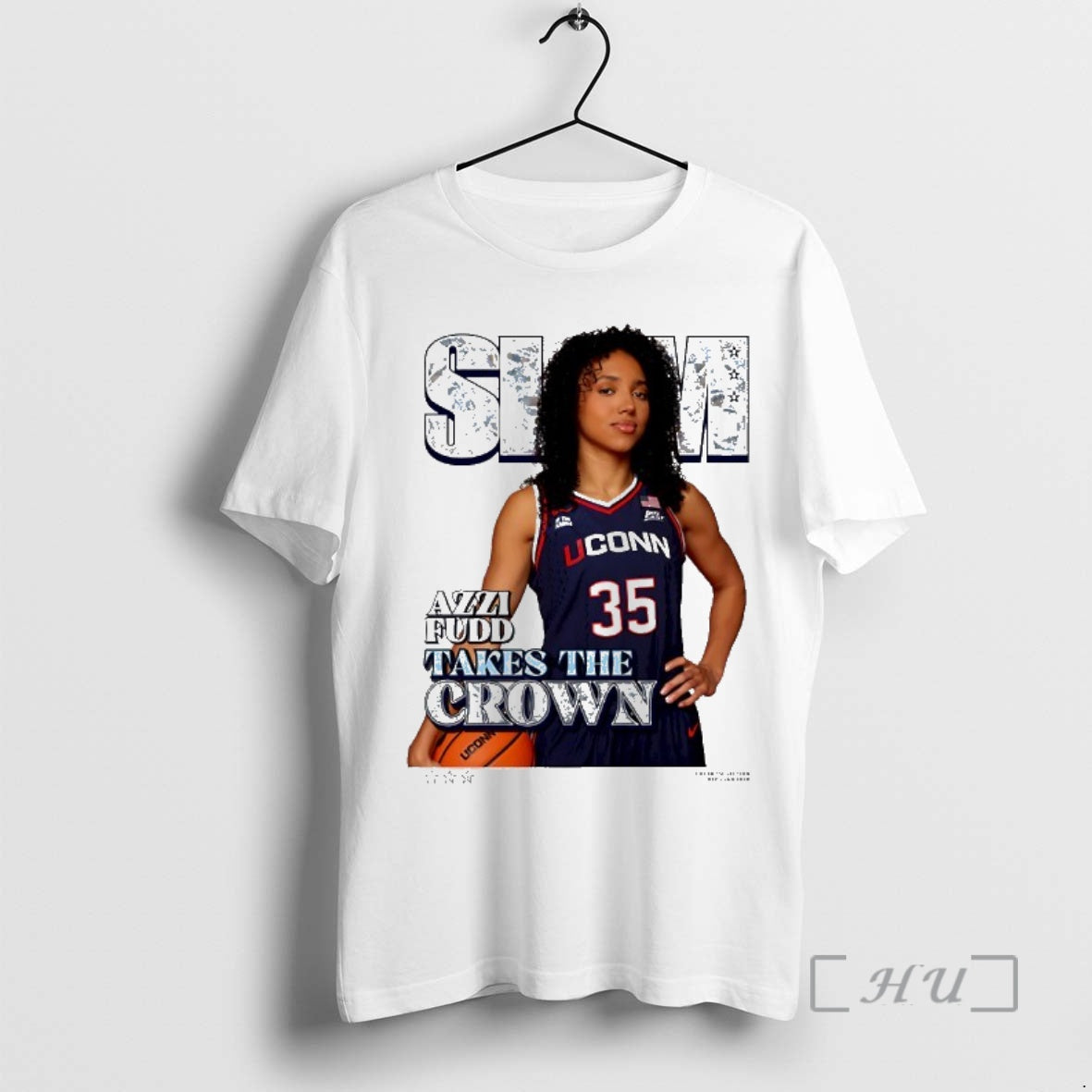 Trending Slam Uconn Huskies Azzi Fudd Takes The Crown Premium T Shirt Sweater