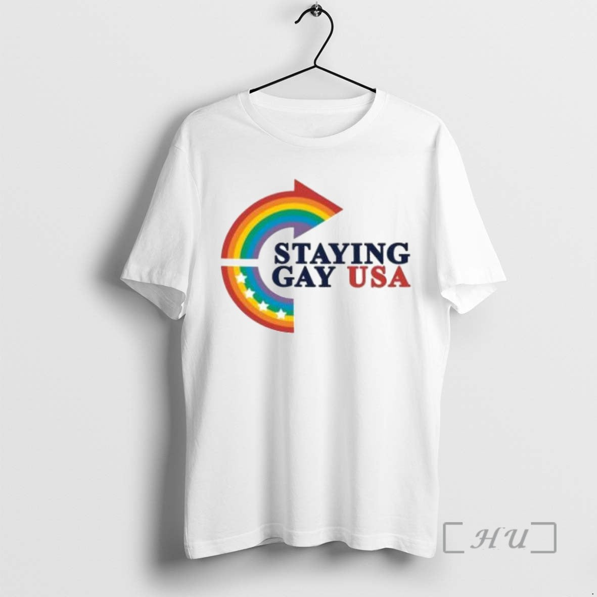 Trending Staying Gay Usa Pride Tee Shirts Sweater