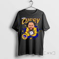 Trending Steph Curry Big Head Caricature Warriors Tee Shirt Sweater