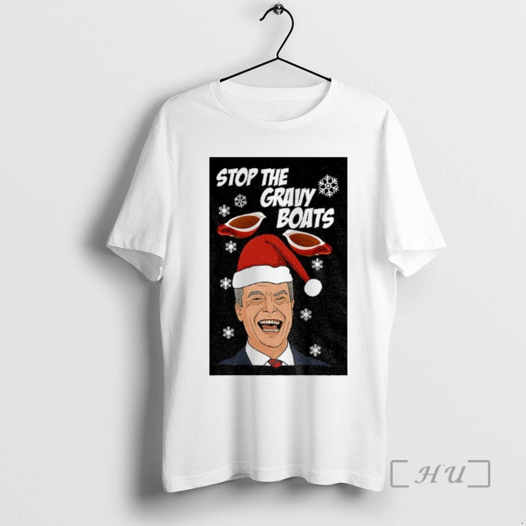 Trending Stop The Gravy Boats Nigel Farage Funny Christmas Jumper