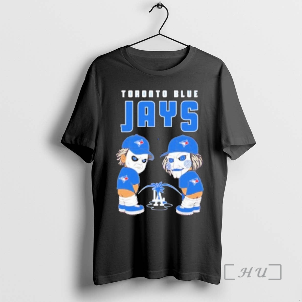 Trending Toronto Blue Jays Peeing La Dodgers Premium T Shirt Sweater