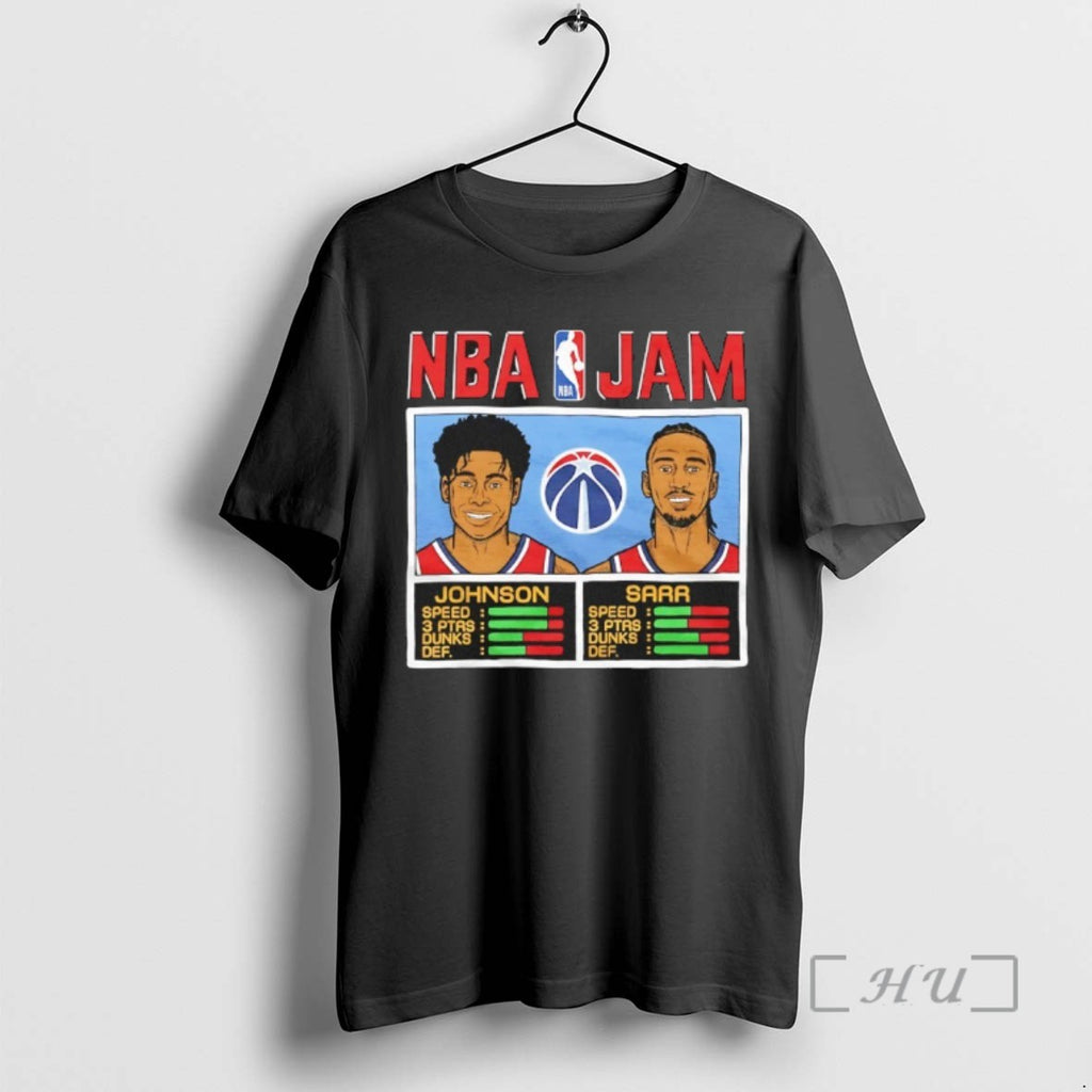Trending Tre Johnson And Alex Sarr Washington Wizards Nba Jam Tee Shirts Sweater