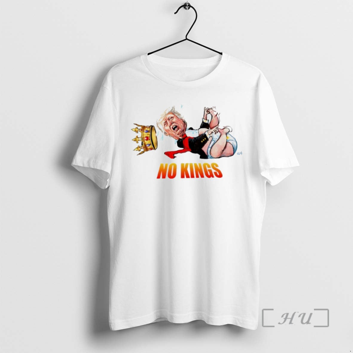 Trending Trump King Baby No Kings Caricature