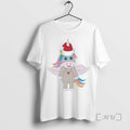 Trending Winged Unicorn Santa Hat Pink Heart Holiday Christmas White