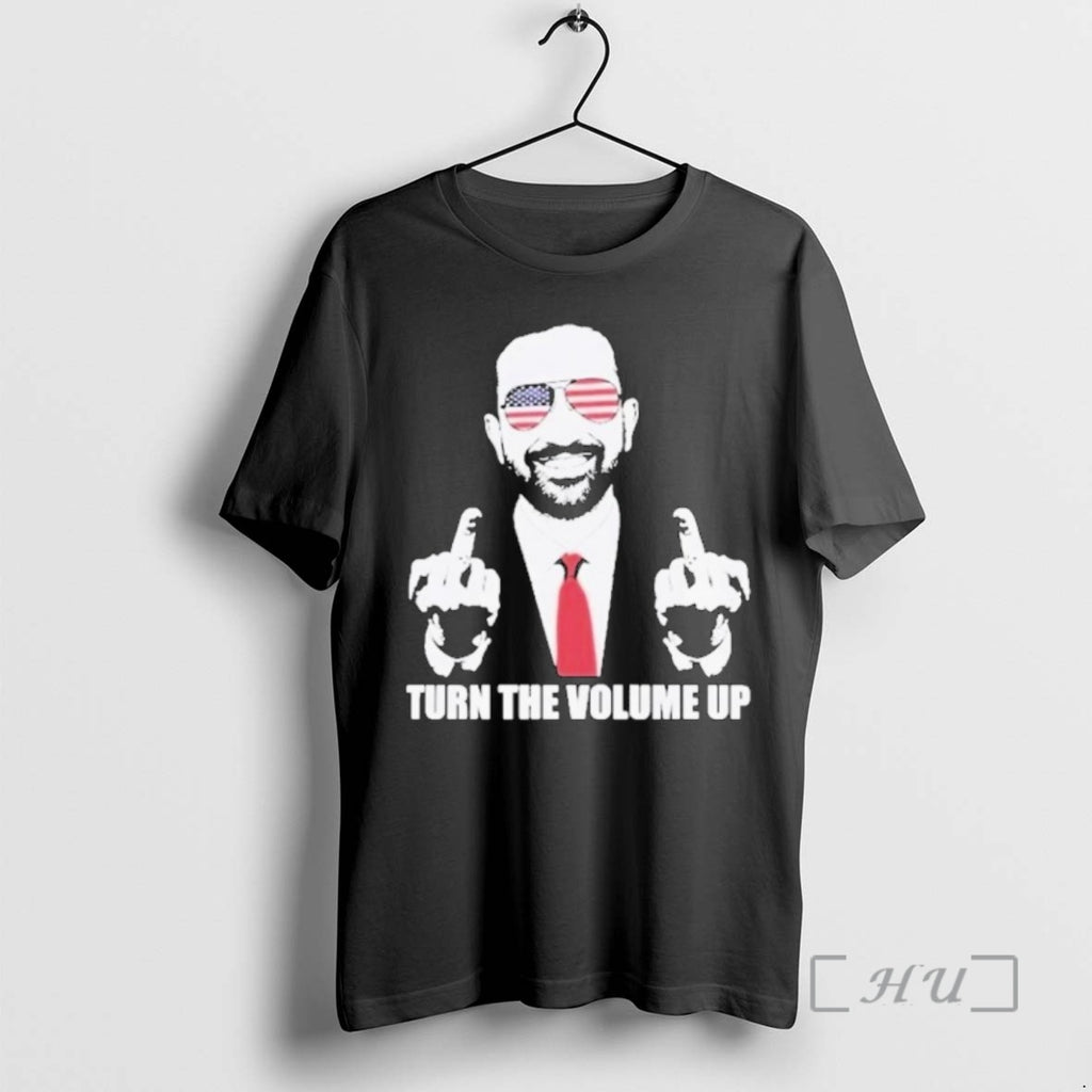 Trending Zohran Mamdani Turn The Volume Up Middle Finger Premium T Shirt Sweater