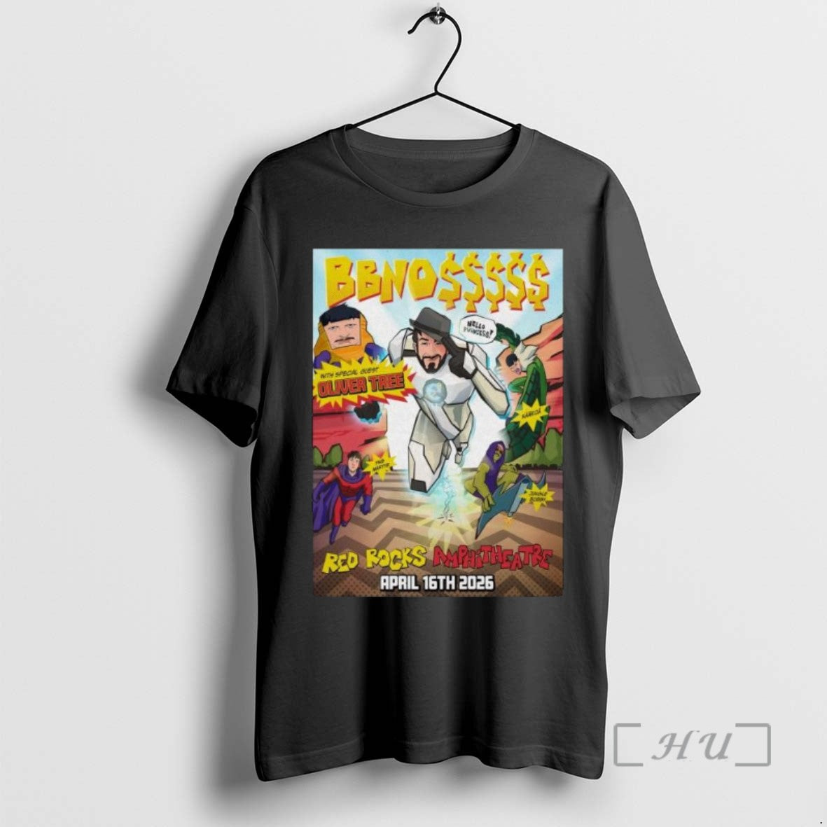 Trending Bbno April 16 2026 Red Rocks Amphitheatre Morrison Long Sleve Tee Shirts Sweater