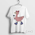 Trending Pink Duck Walking Tee Shirt Sweater
