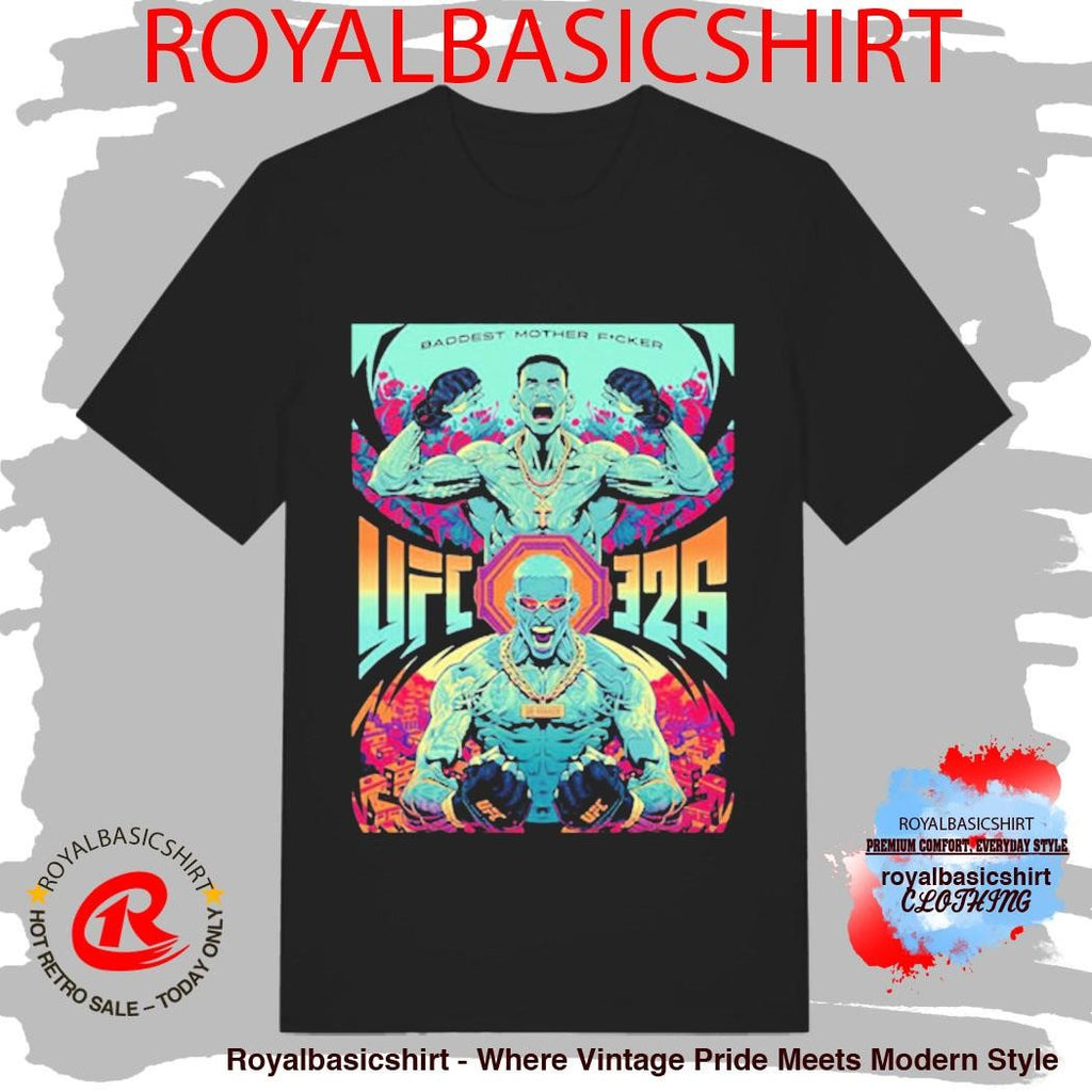 UFC 326 Max Holloway vs Charles Oliveira BMF Baddest Mother Fucker Live On March 7 2026 Art By Ryan Smallman Shirt