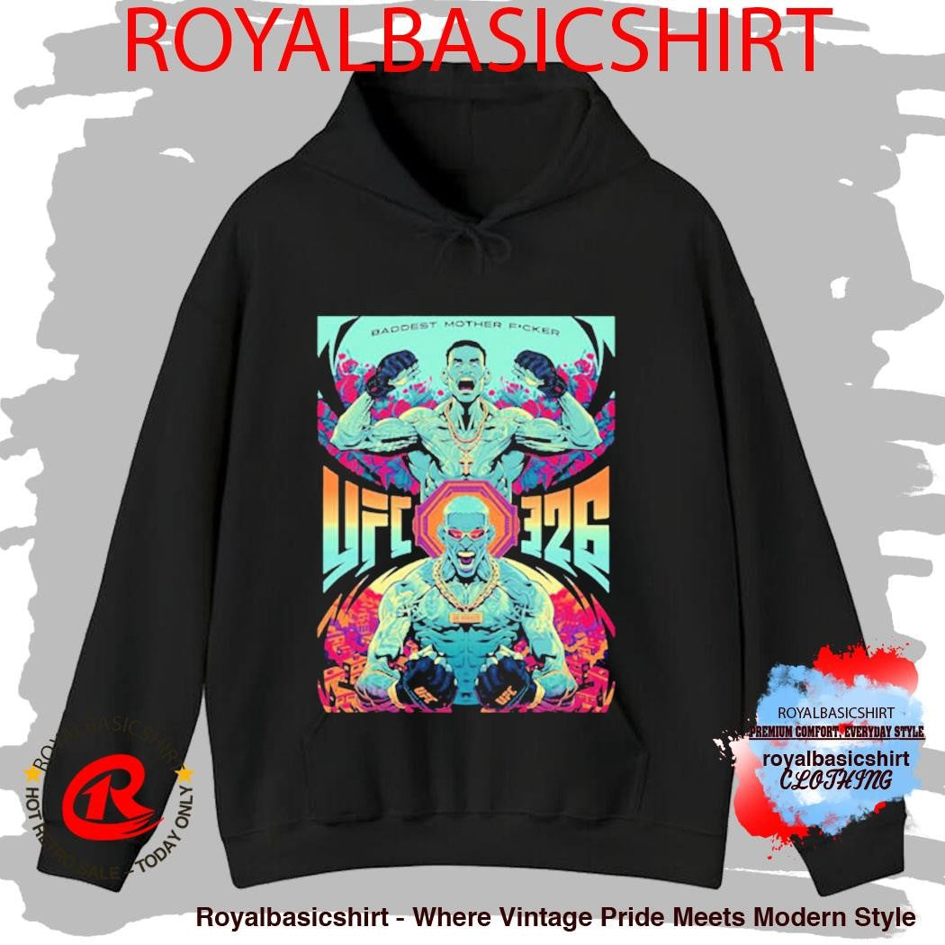 UFC 326 Max Holloway vs Charles Oliveira BMF Baddest Mother Fucker Live On March 7 2026 Art By Ryan Smallman Shirt