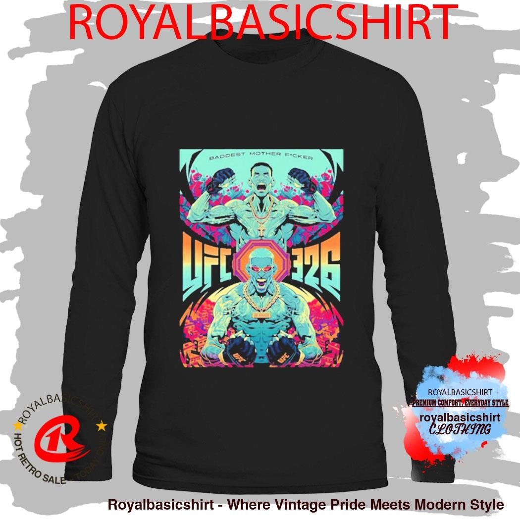 UFC 326 Max Holloway vs Charles Oliveira BMF Baddest Mother Fucker Live On March 7 2026 Art By Ryan Smallman Shirt