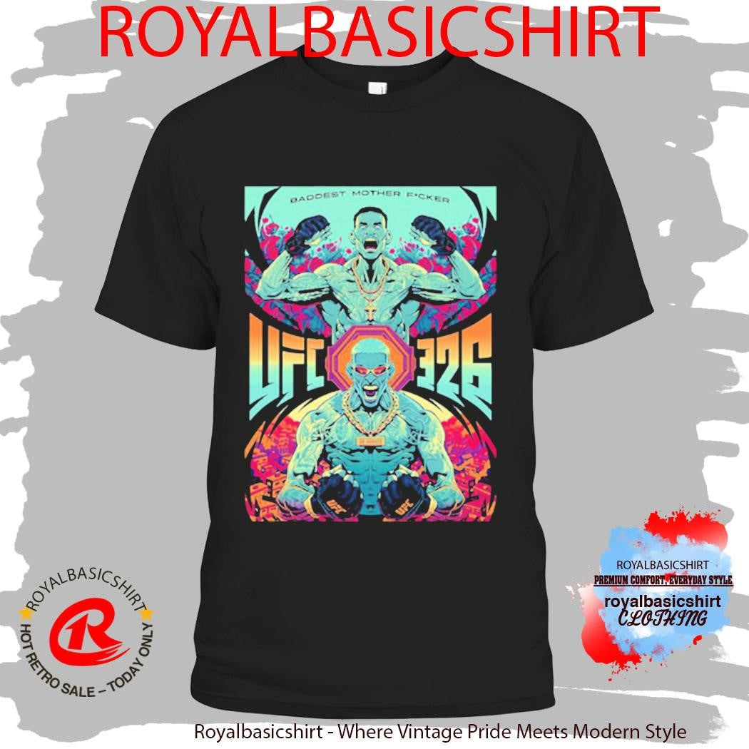 UFC 326 Max Holloway vs Charles Oliveira BMF Baddest Mother Fucker Live On March 7 2026 Art By Ryan Smallman Shirt