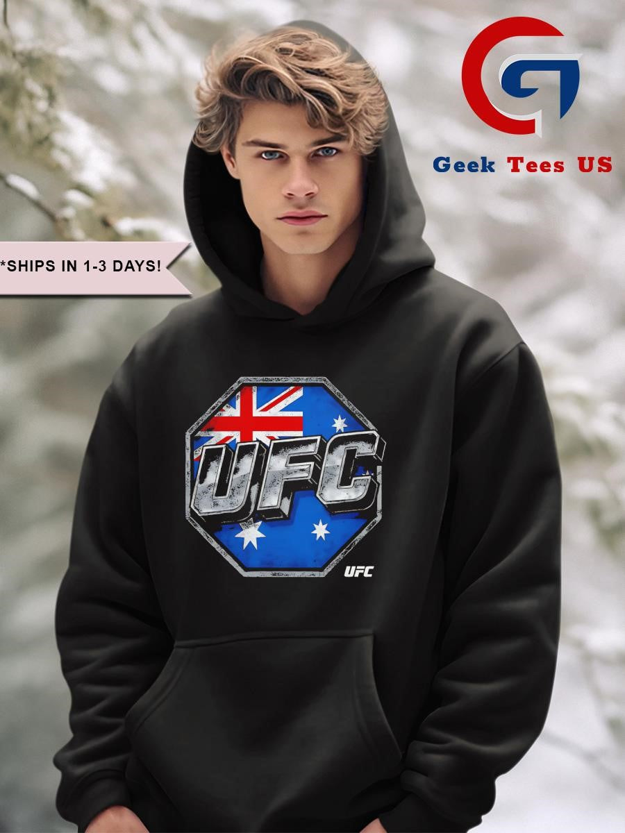 UFC Australia flag logo shirt