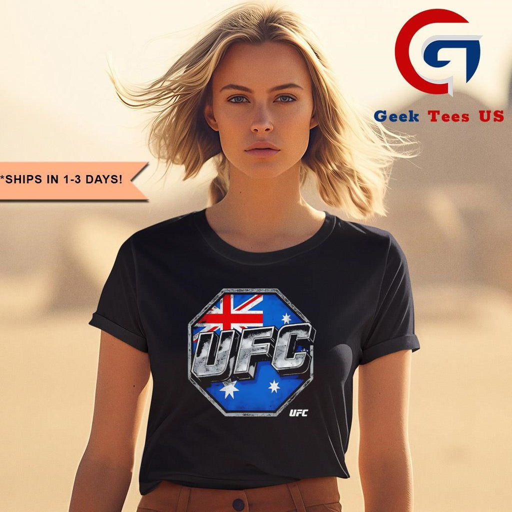 UFC Australia flag logo shirt