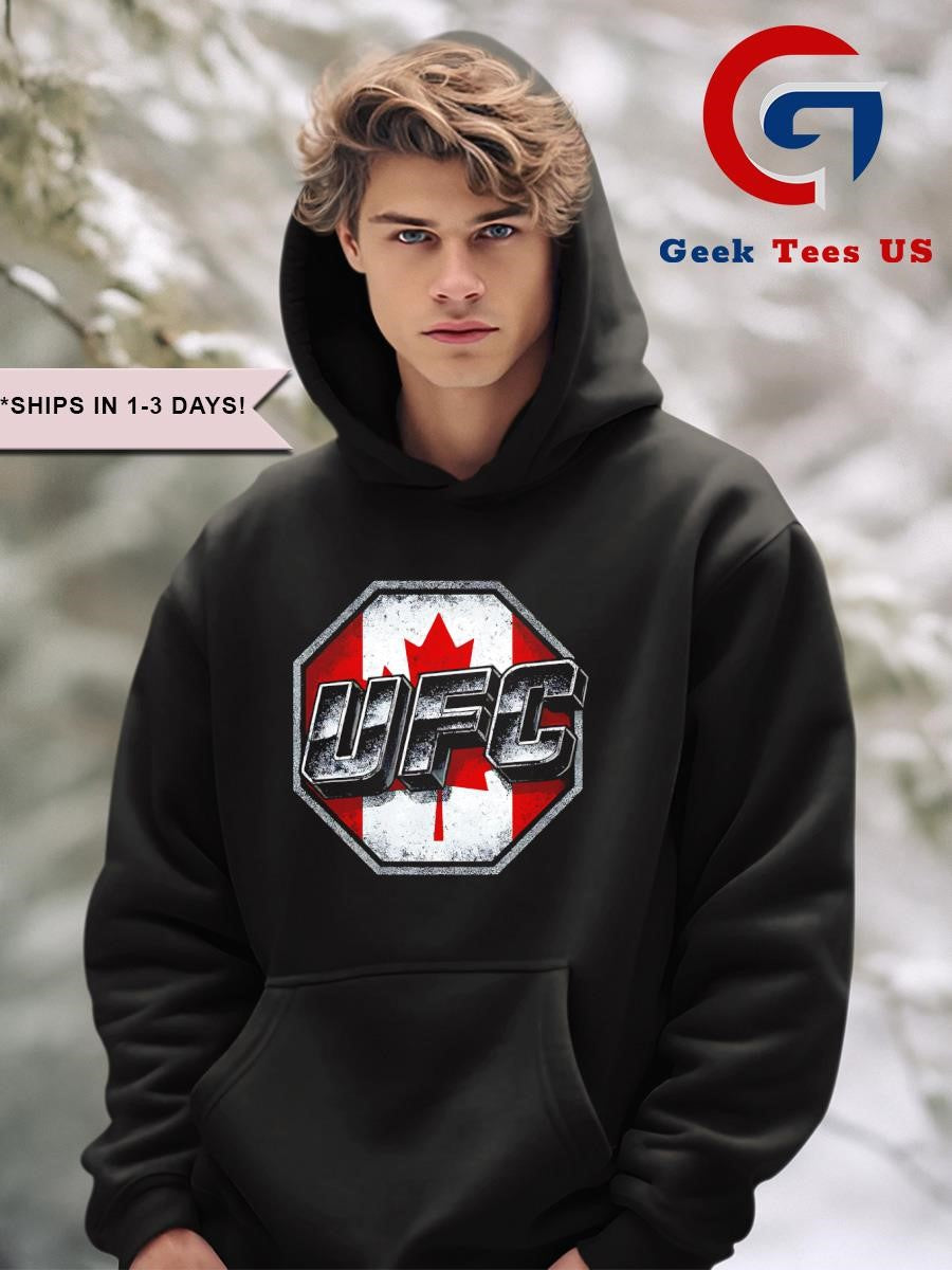 UFC Canada flag logo shirt