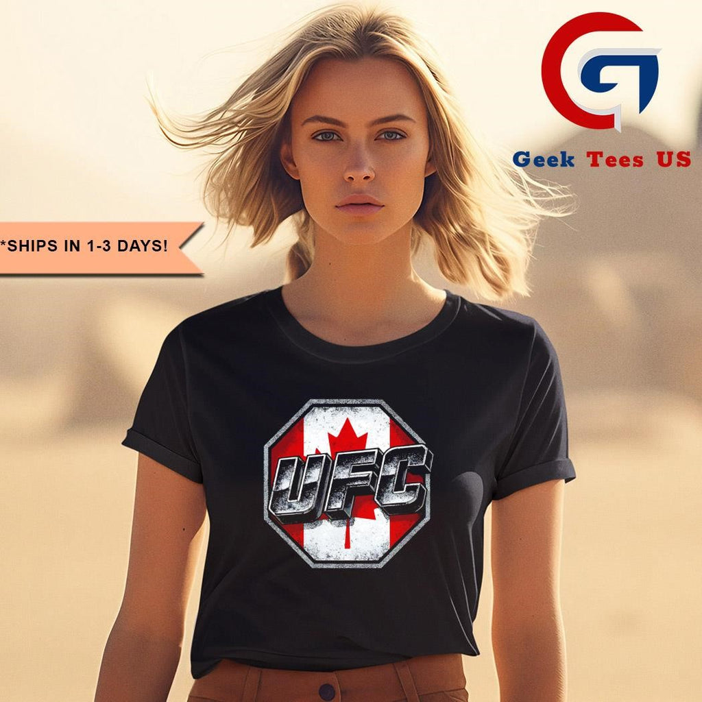 UFC Canada flag logo shirt