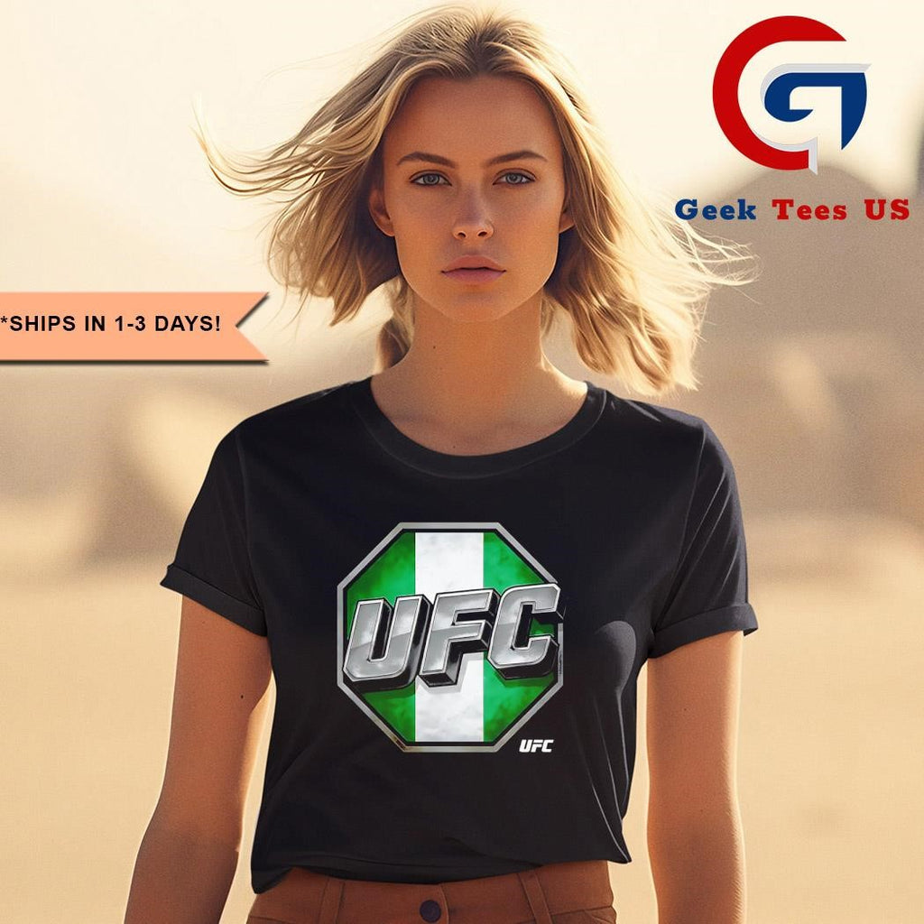 UFC Nigeria flag logo shirt