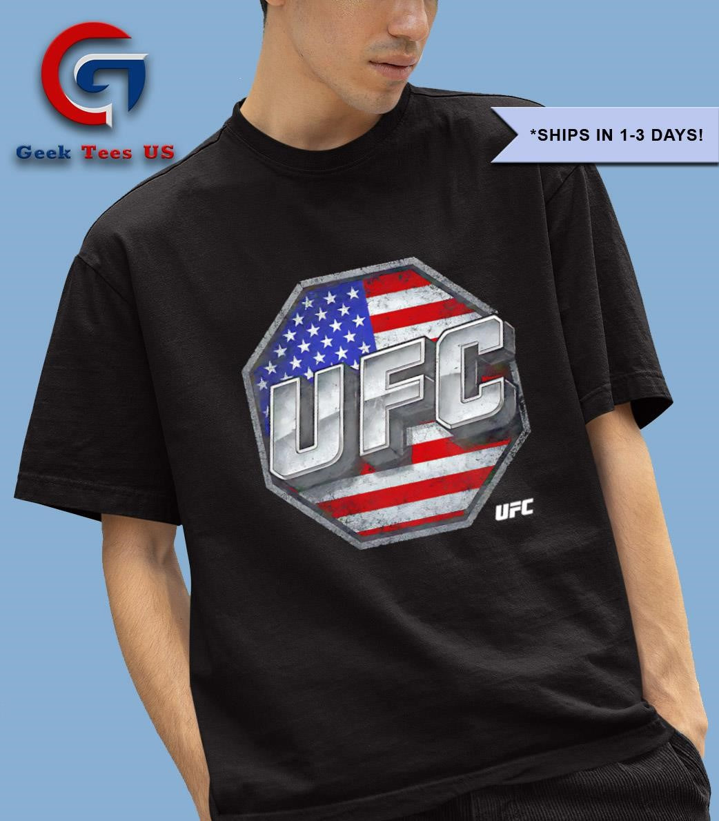 UFC USA flag logo shirt