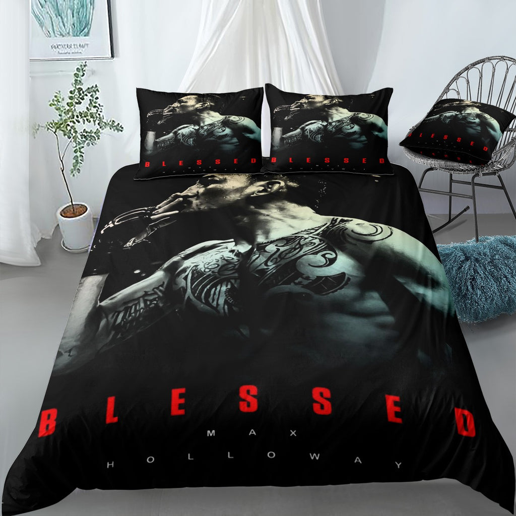 UFC MMA Max Holloway Bedding Set (Duvet Cover & Pillow Shams)