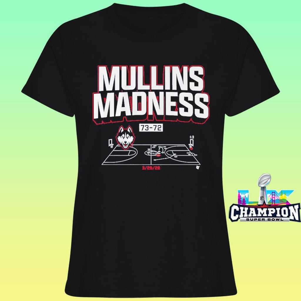 Uconn Basketball Braylon Mullins Madness Shot Diagram Shirt