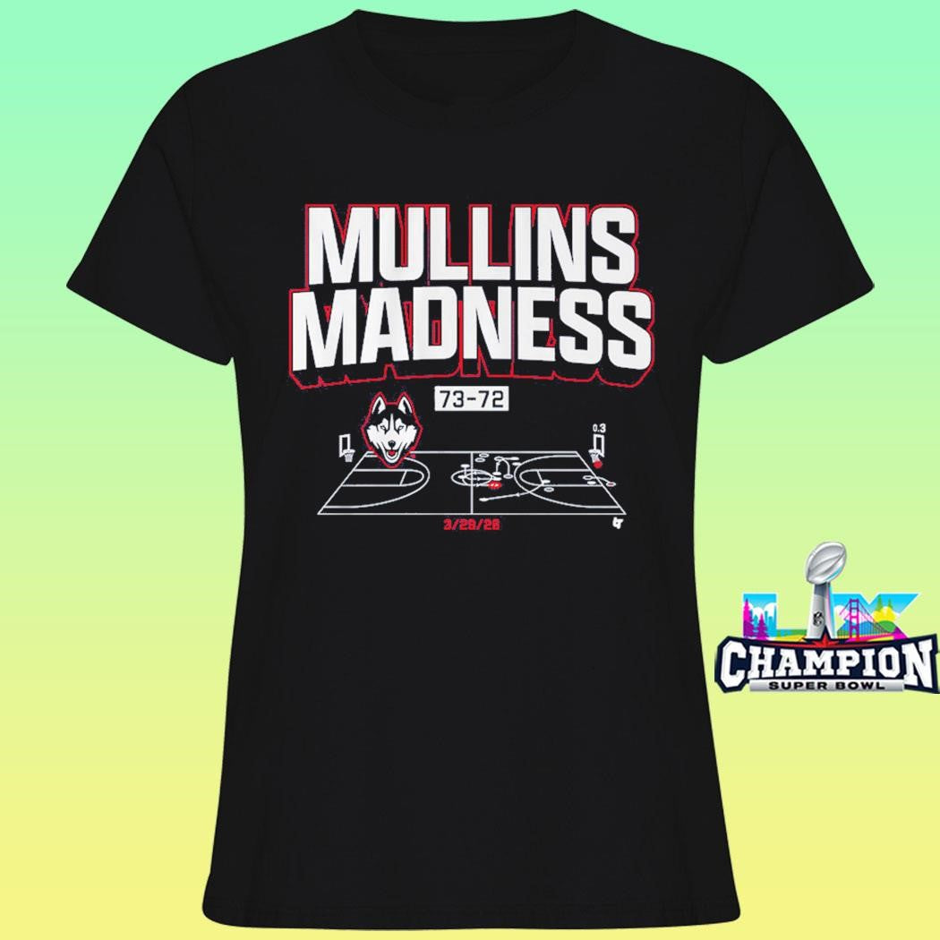Uconn Basketball Braylon Mullins Madness Shot Diagram Shirt